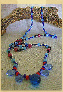 Rain Drops on Roses necklace by Abigail Pine