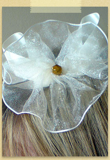 Ivory Large Flower comb by Charlotte Burman