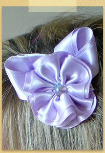 Lilac Flower comb by Charlotte Burman