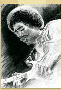 Jimi Hendrix by Vishni Ramma